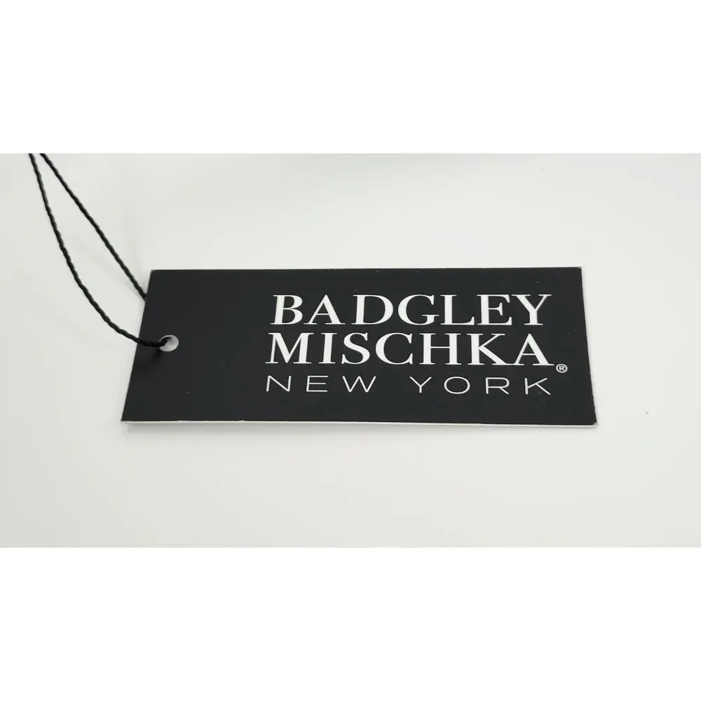 Badgley Mischka Tan Brown Suede Zip Around Wristlet Continental Wallet NWT
